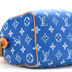Calfskin Monogram Speedy P9 Bandouliere 20 Blue