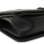 Calfskin Quilted Medium Boy Flap Black