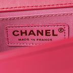 Lambskin Quilted Medium Boy Flap Fuchsia