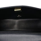 Lambskin Quilted Mini Rectangular Flap Black