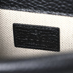 Dollar Calfskin Crystal Mini Dionysus Top Handle Bag Black Crystal