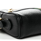 Calfskin Web Mini Ophidia Shoulder Bag Black