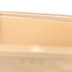 Caviar Quilted Wallet on Chain WOC Beige