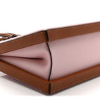 Calfskin Small Postal Bag Pastel Pink Tan