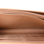 Caviar Quilted Wallet on Chain WOC Beige