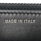 Calfskin Quilted Maxi Pearl Wallet On Chain WOC Black