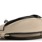 Grained Calfskin Mini Gate Crossbody Bag Light Oat
