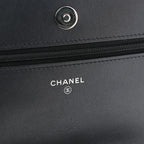 Caviar Quilted Vintage Mademoiselle Wallet On Chain WOC Black