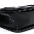 Lambskin Quilted Medium Boy Flap Black