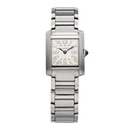 Stainless Steel 21mm Tank Francaise Quartz Watch Silver