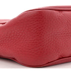 Pebbled Calfskin Small Soho Disco Bag Vibrant Red
