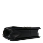 Calfskin Quilted Medium Boy Flap Black