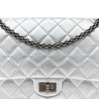 Metallic Lambskin Quilted 2.55 Reissue 226 Flap Silver