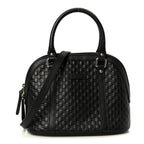 Microguccissima Mini Dome Bag Black