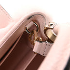 Mink Calfskin Goatskin Capucines Mini Rosewater Pink