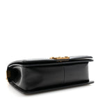 Lambskin Quilted Medium Boy Flap Black
