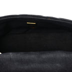 Denim Quilted Denim Mood Mini Rectangular Flap Black Multicolor
