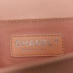 Lambskin Quilted Medium Boy Flap Light Pink