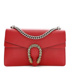 Dollar Calfskin Swarovski Crystal Small Dionysus Shoulder Bag Hibiscus Red