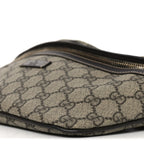 GG Supreme Monogram Belt Bag Dark Brown