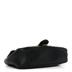 Calfskin Matelasse Small GG Marmont Shoulder Bag Black