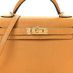 Chevre Chamkila Mini Kelly Sellier 20 Jaune D'or