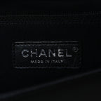 Lambskin Chevron Quilted New Medium Boy Flap Black