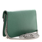 Dollar Calfskin Crystal Super Mini Dionysus Shoulder Bag Emerald