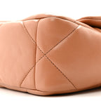 Lambskin Quilted Medium Chanel 19 Flap Brown