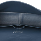 Caviar Quilted Jumbo Double Flap Blue