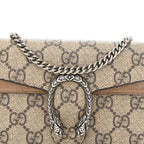 GG Supreme Monogram Super Mini Dionysus Shoulder Bag Taupe
