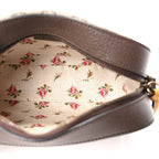 GG Supreme Monogram Web Neo Vintage Shoulder Bag Beige New Acero Crop