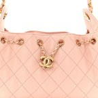 Caviar Quilted Mini Chanel 25 Handbag Light Pink