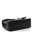 Lambskin Quilted Mini Rectangular Flap Black