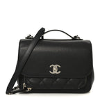 Caviar Quilted Medium Business Affinity Flap Black