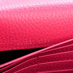 Dollar Calfskin Crystal Mini Dionysus Chain Wallet Box Pink