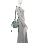 Pebble Grain Calfskin Mini Hammock Shoulder Bag Light Blue