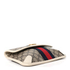 GG Supreme Monogram Web Small Ophidia Belt Bag 90 36 Beige Ebony White