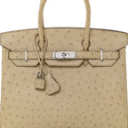 Ostrich Birkin 30 Parchemin
