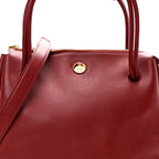 Supple Calfskin Medium Madrid Bag Dark Burgundy