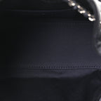 Metallic Caviar Quilted Mini Chanel 25 Handbag Dark Blue