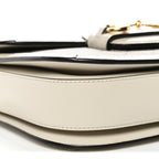 GG Supreme Monogram Horsebit 1955 Shoulder Bag Beige Mystic White