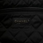 Shiny Calfskin Quilted Small Chanel 22 Black