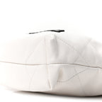 Shiny Calfskin Quilted Mini Chanel 22 White Black