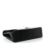 Caviar Quilted Maxi Double Flap Black