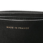 Lambskin Quilted Preppy Satchel Wallet On Chain WOC Black