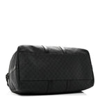 GG Supreme Monogram Medium Carry-On Duffle Bag Black Grey