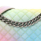 Caviar Quilted Medium Cuba Rainbow Boy Flap Multicolor