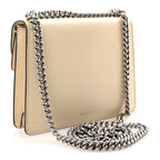 Textured Calfskin Crystal Mini Dionysus Shoulder Bag Mystic White