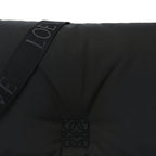 Nylon Medium Goya Puffer Bag Black